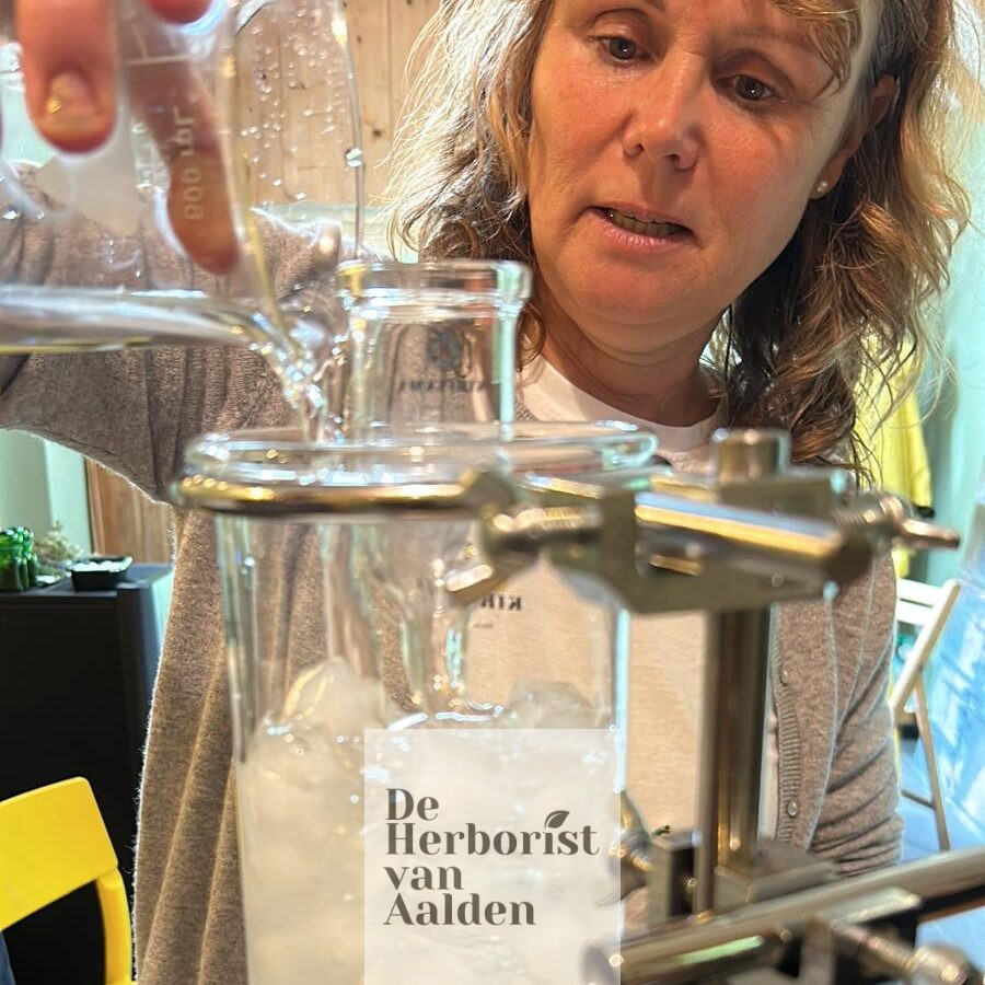 © De Herborist van Aalden Kim Voets maakt hydrolaten met de Kiriyama disteller uit Japan
